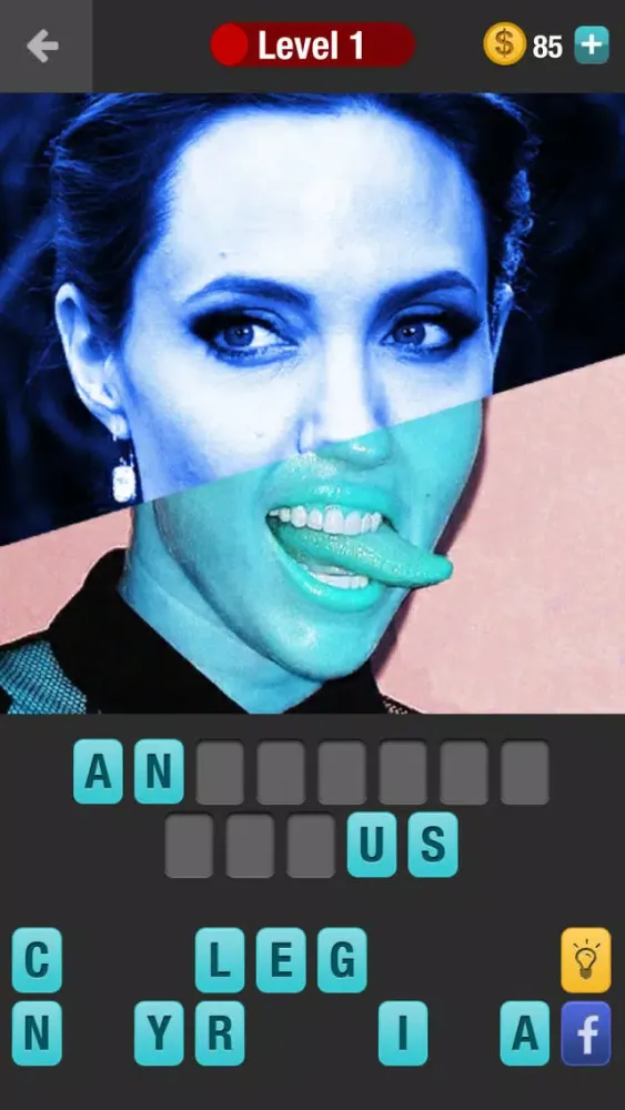 Ảnh chụp màn hình của Guess Celebrity Mashup: a challenging trivia quiz game