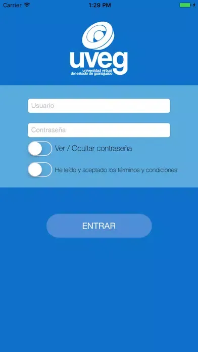 Ảnh chụp màn hình của Campus Virtual Móvil Uveg