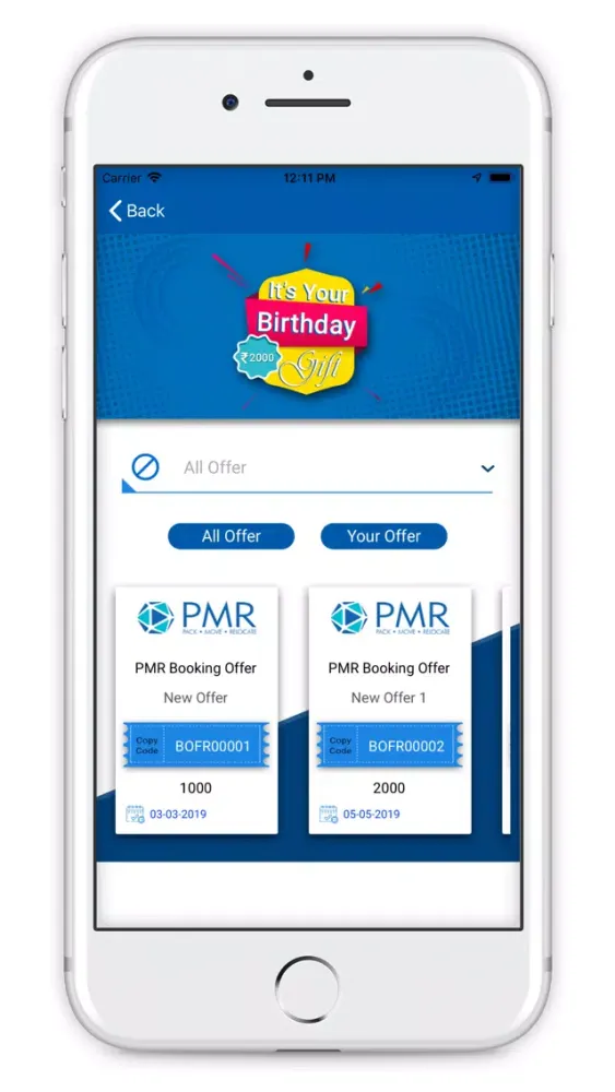 Capturas de pantalla de PMR move me - Packers & Movers