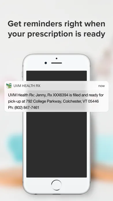 UVM Health Rx Screenshots