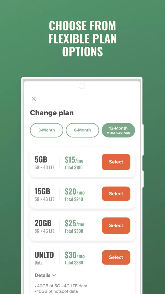 ภาพหน้าจอของ Mint Mobile