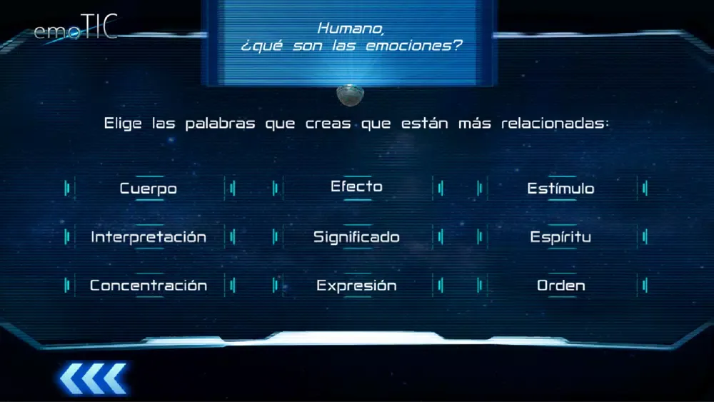 Capturas de tela do emoTIC 4