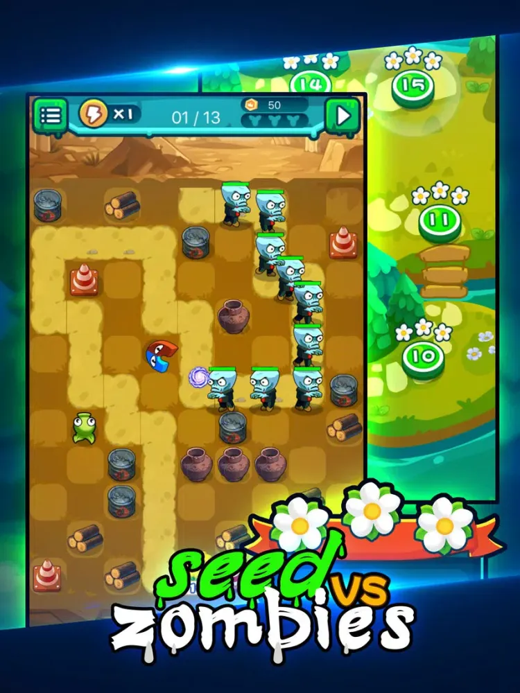 Скриншоты Zombie Defense - Seed Hero iPad 