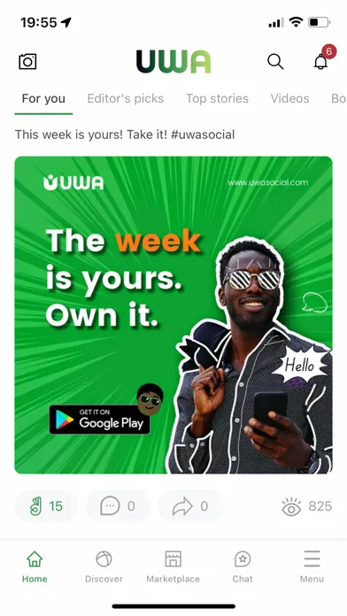 UWA social Screenshots