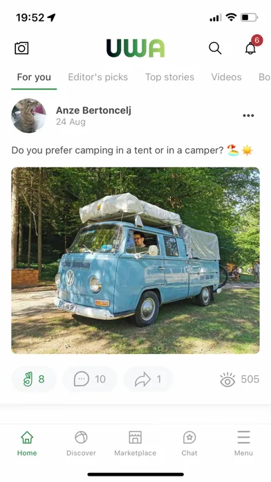 UWA social Screenshots