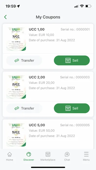 UWA social Screenshots