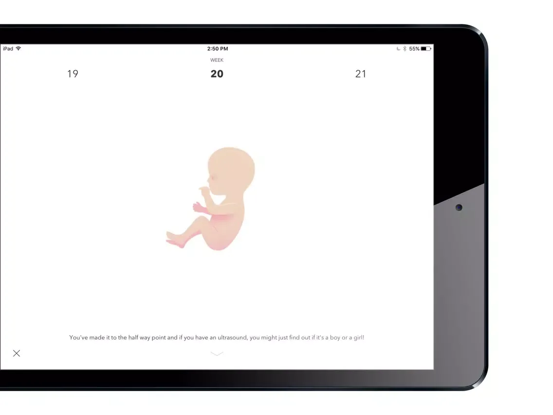 Tangkapan layar UW Baby iPad 