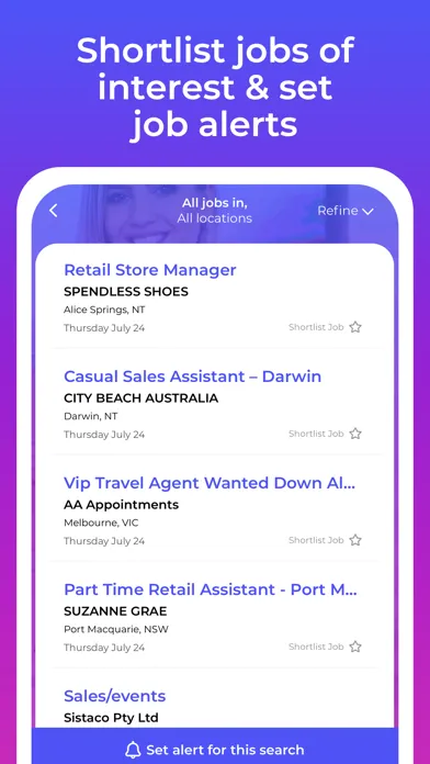Screenshot di Retail Jobs