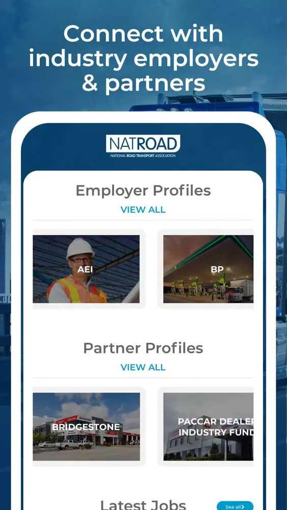 Zrzuty ekranu Road Transport Careers