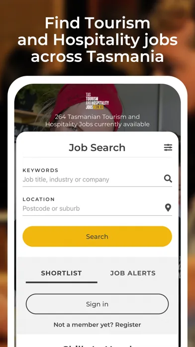 Zrzuty ekranu Tas Tourism & Hospitality Jobs