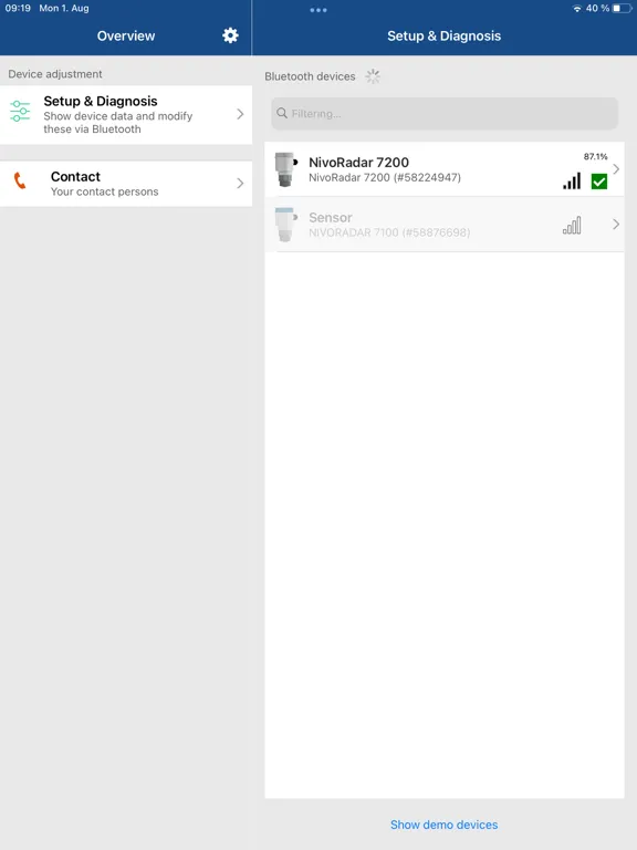 Captures d'écran de UWT LevelApp iPad 