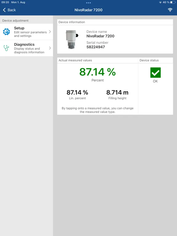 Captures d'écran de UWT LevelApp iPad 