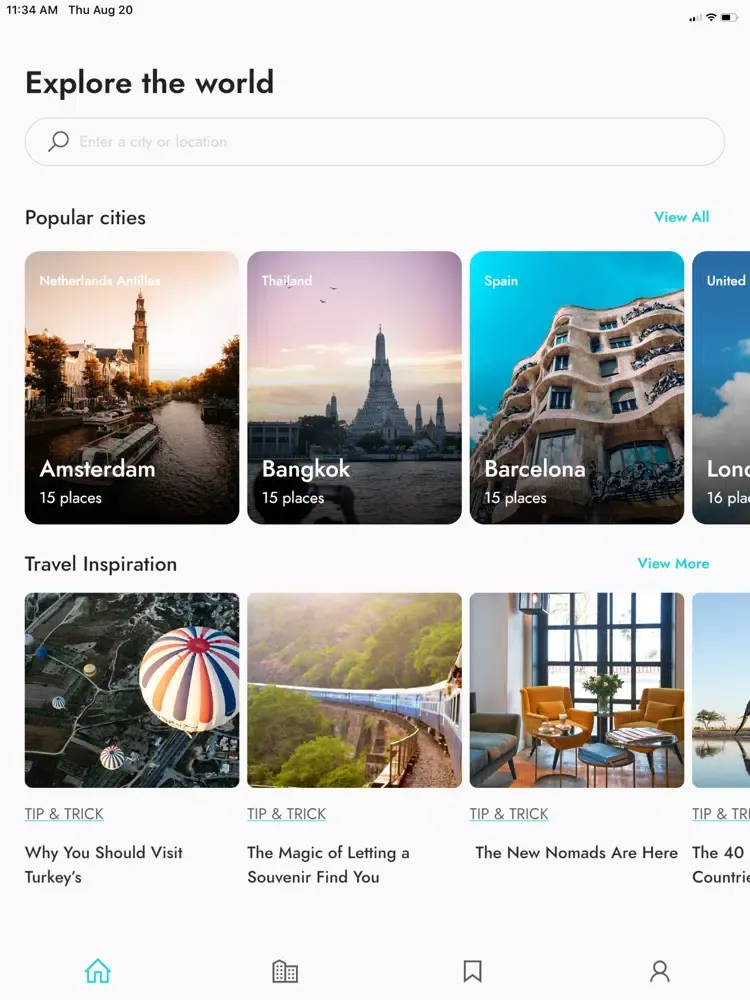 Ảnh chụp màn hình của Golo - Travel City Guide iPad 