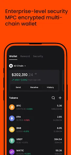 UXUY: Crypto MPC Wallet & DEX Ekran Görüntüleri