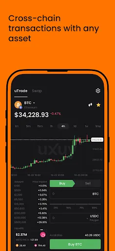 UXUY: Crypto MPC Wallet & DEX Ekran Görüntüleri