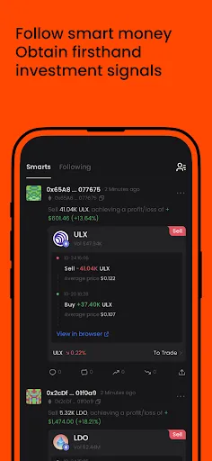 UXUY: Crypto MPC Wallet & DEX Ekran Görüntüleri