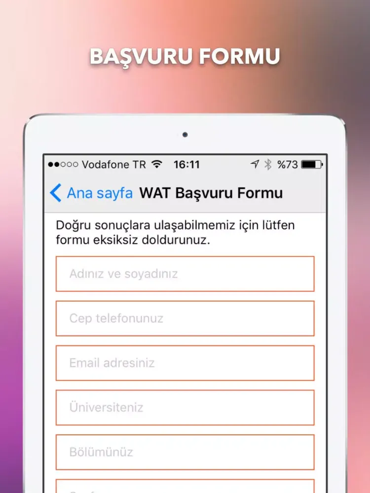 Tangkapan layar Troy International iPad 