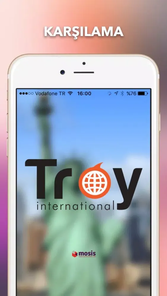 Tangkapan layar Troy International