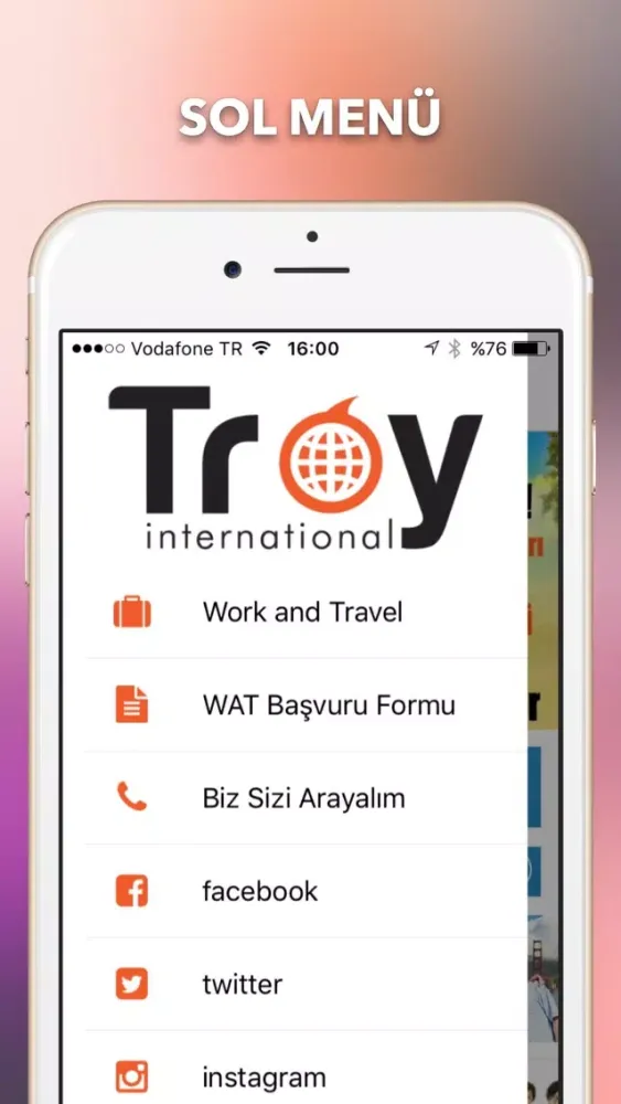 Tangkapan layar Troy International