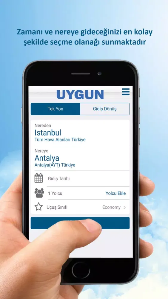 ภาพหน้าจอของ Uygun Uçak Bileti
