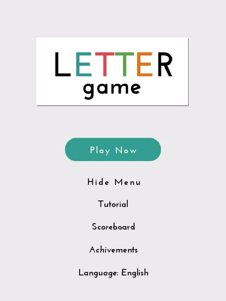 Captures d'écran de Letter Game - A Word Game iPad 