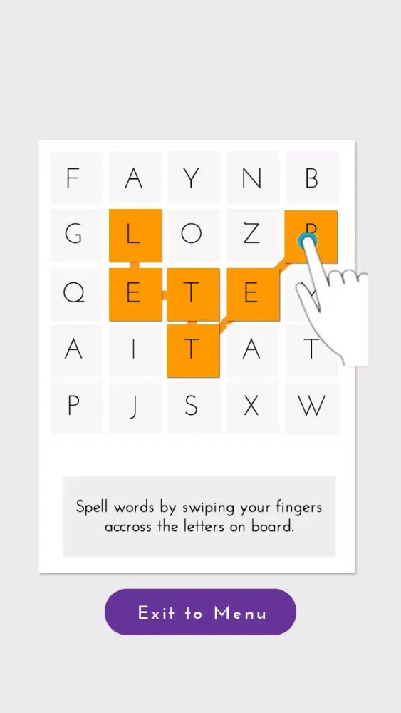 Captures d'écran de Letter Game - A Word Game