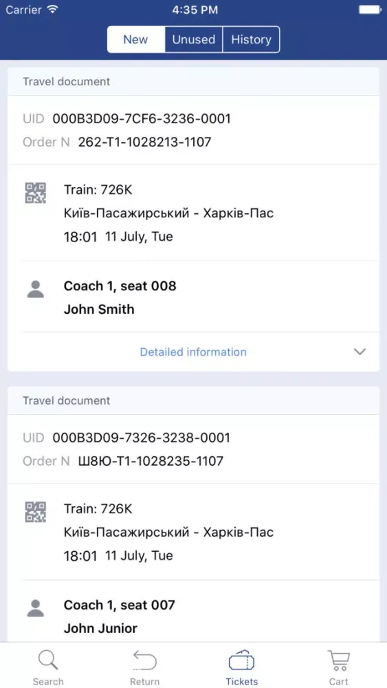 Railway tickets应用截图