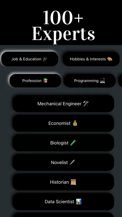 Zrzuty ekranu Chat AI Expert RoBot Virtual