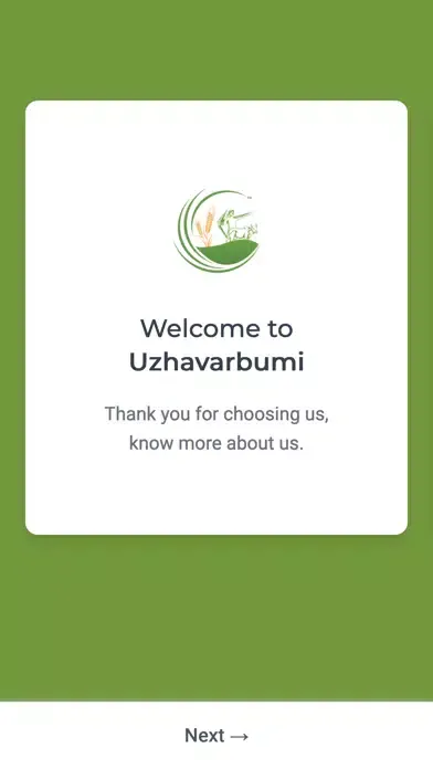 Capturas de tela do Uzhavarbumi: Pure Cow Milk App