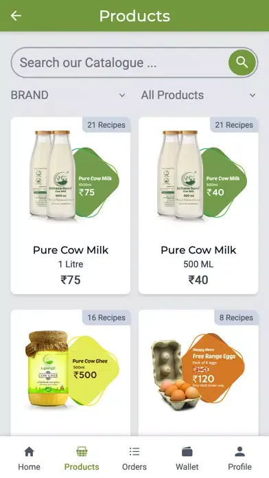 Capturas de tela do Uzhavarbumi: Pure Cow Milk App