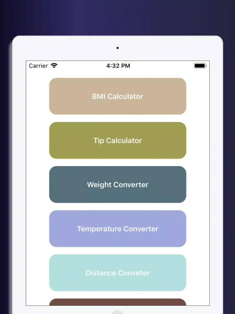 Ảnh chụp màn hình của All In One Calculator By Uzli iPad 