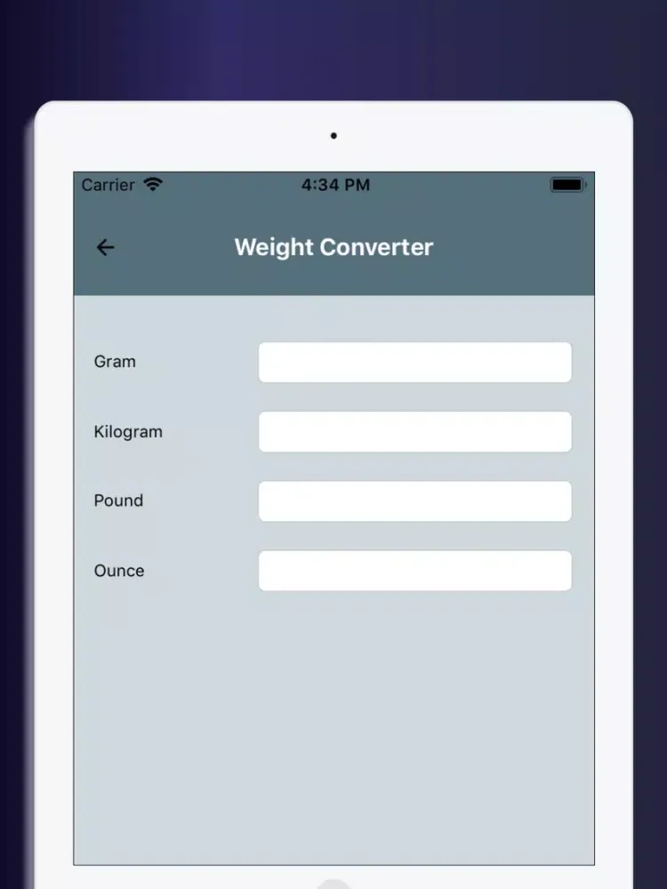 Ảnh chụp màn hình của All In One Calculator By Uzli iPad 