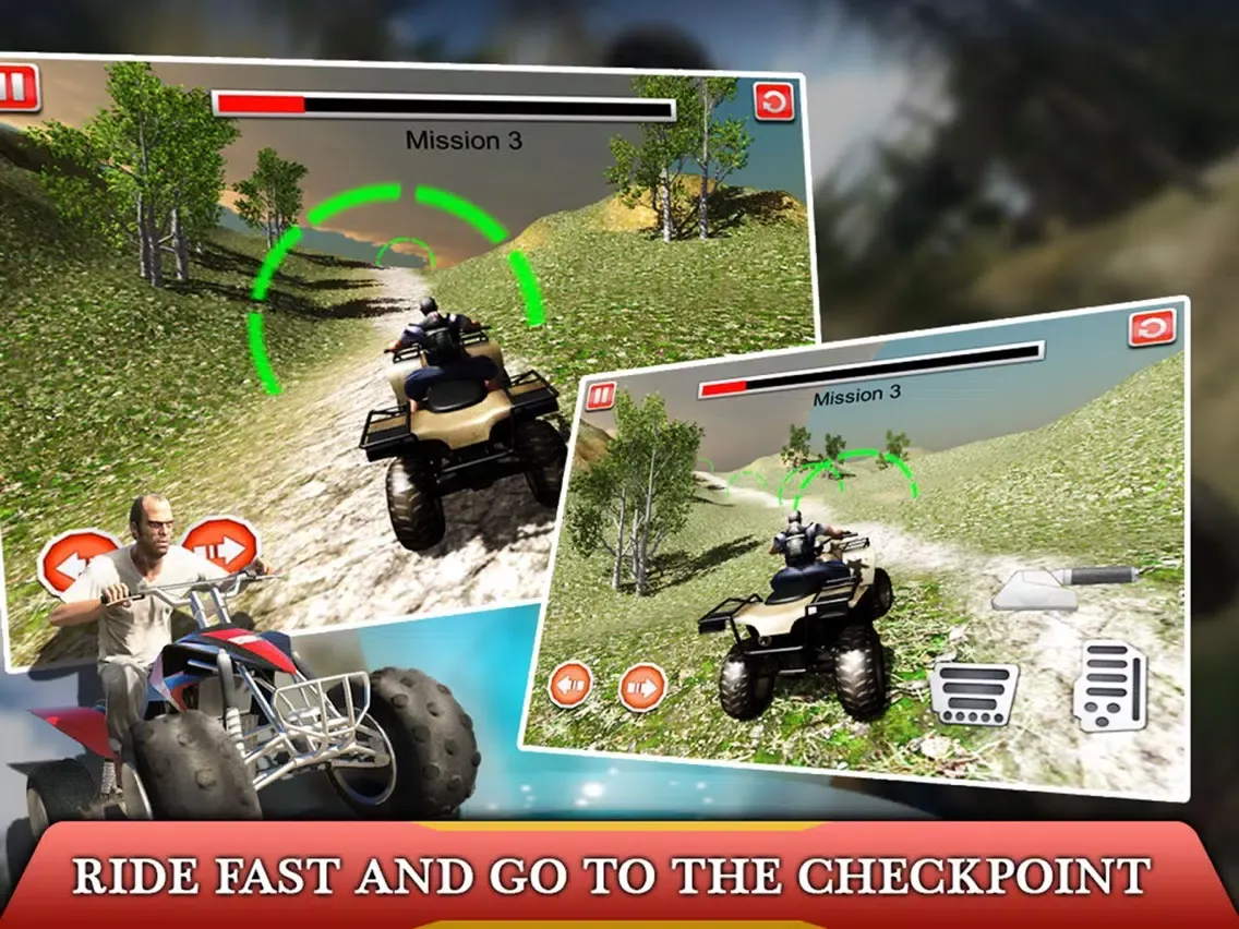 ภาพหน้าจอของ ATV - Quad Bike Simulator iPad 