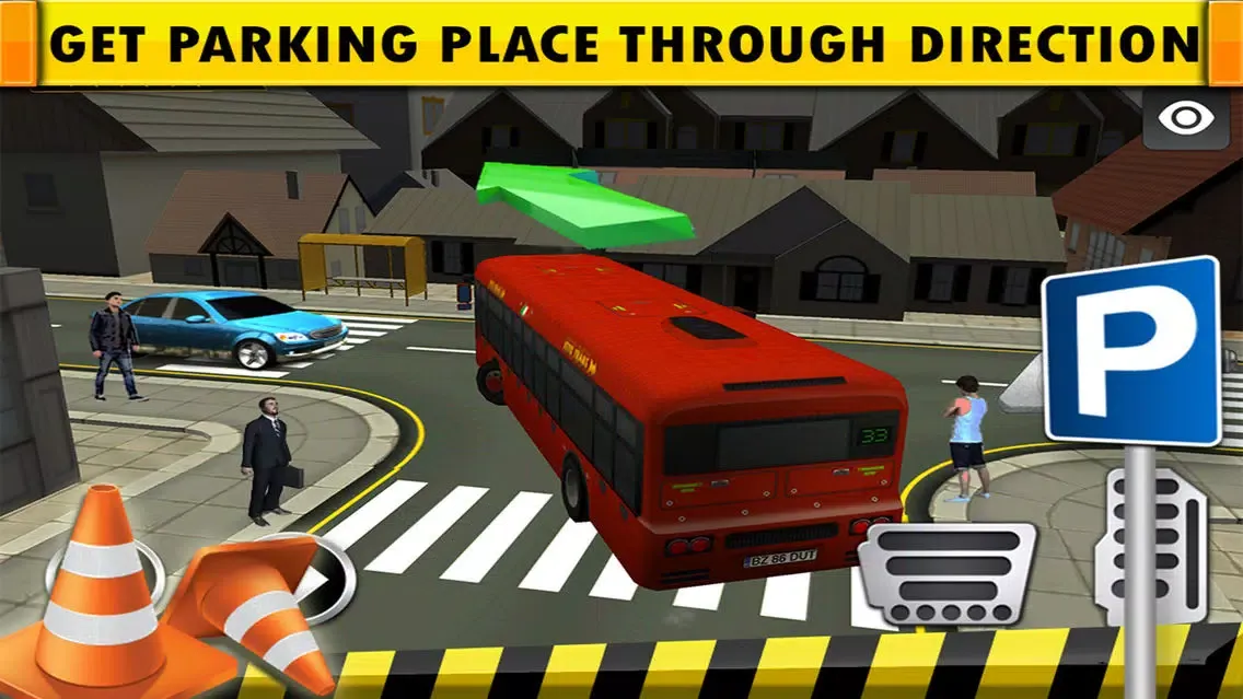 Bus Driving Simulator 3D - Pick Up & Drop Service Bus Parking Game Screenshots