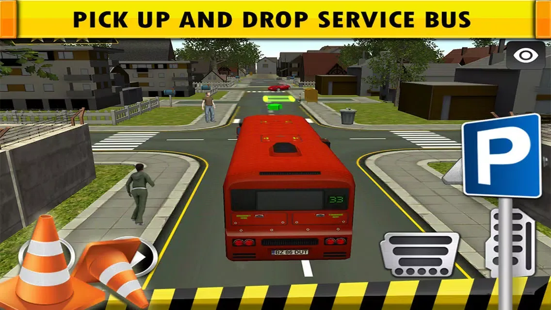Bus Driving Simulator 3D - Pick Up & Drop Service Bus Parking Game Screenshots