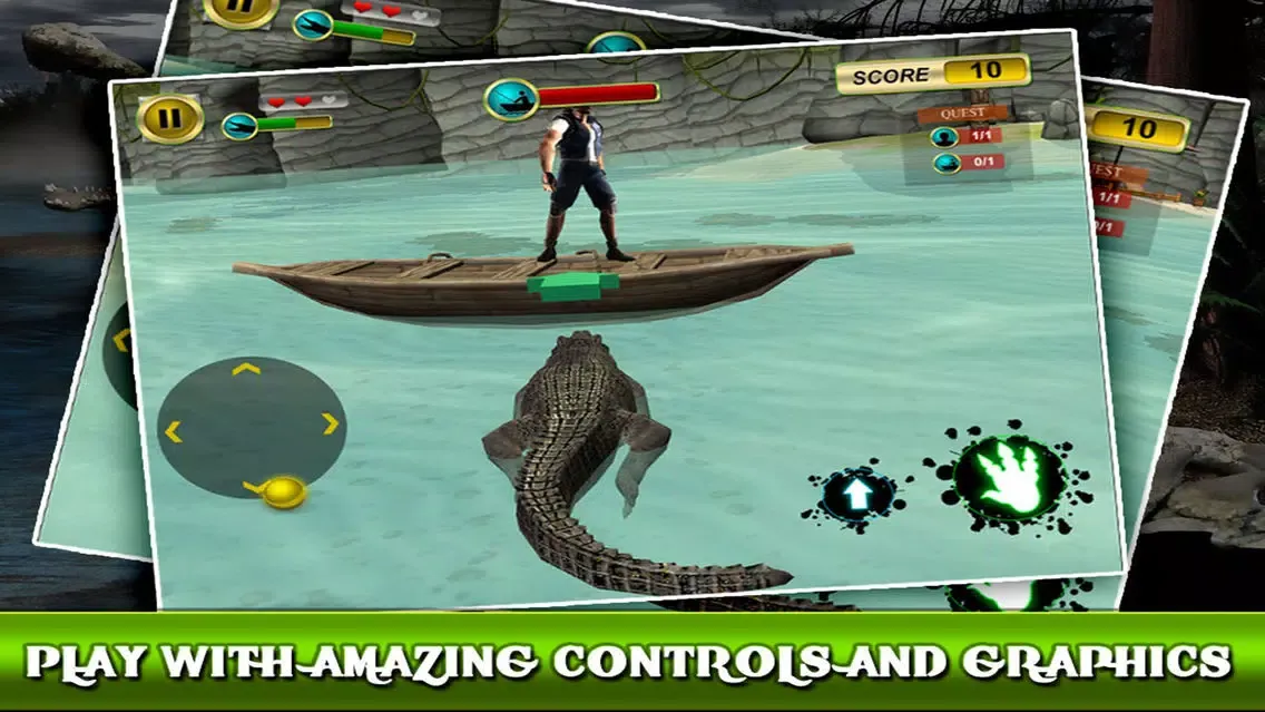 Crocodile Attack - Simulator 3D 스크린샷
