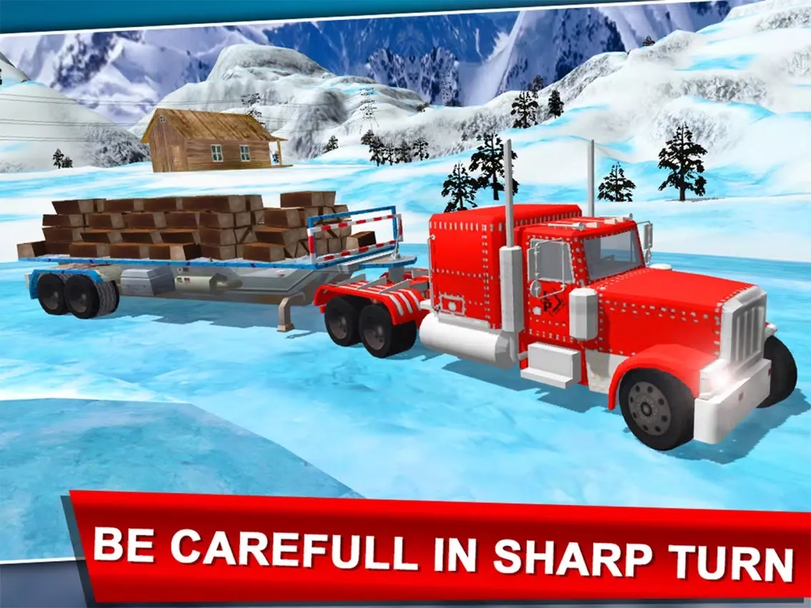 Truck Parking - Ice Road Simulator iPad  Ekran Görüntüleri