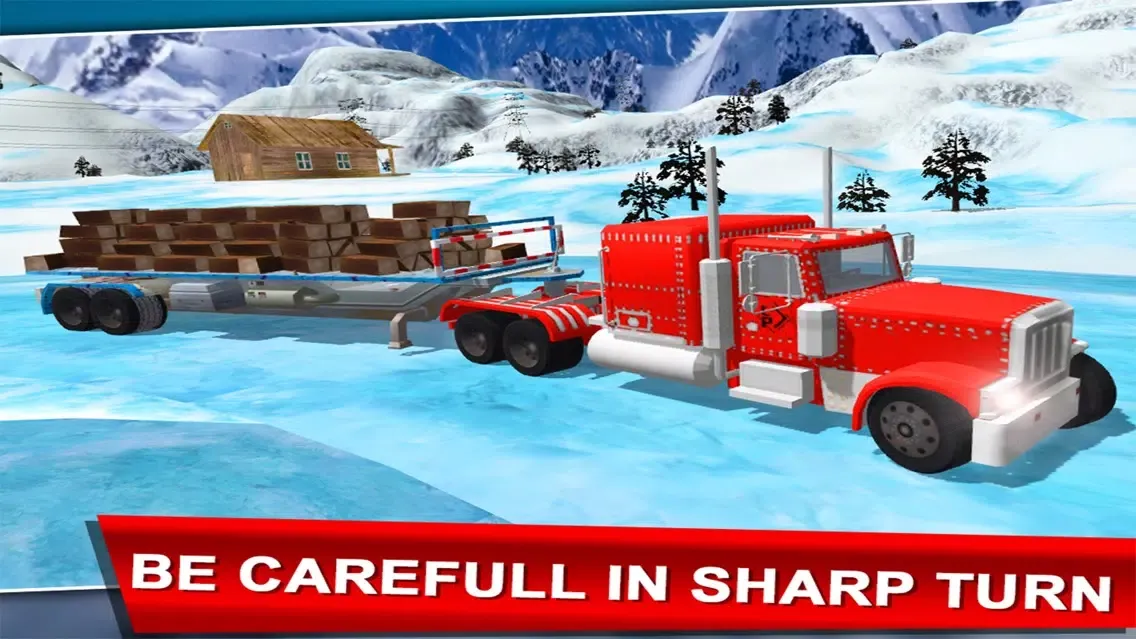 Truck Parking - Ice Road Simulator Ekran Görüntüleri