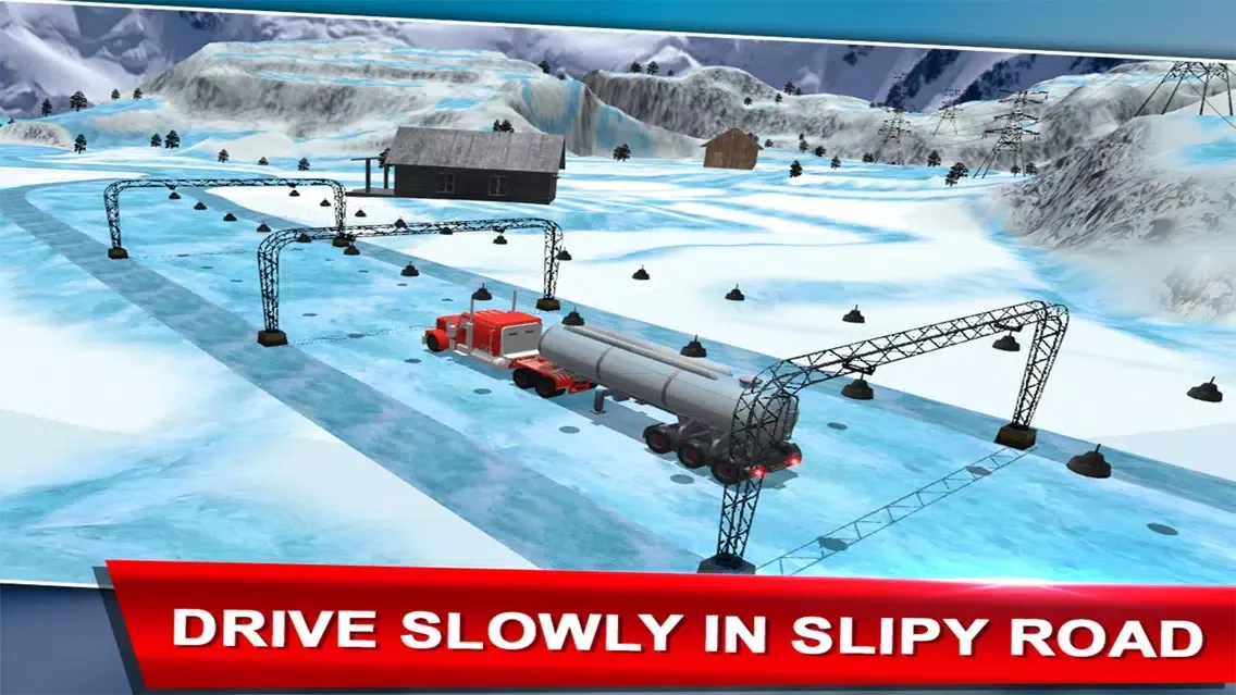 Truck Parking - Ice Road Simulator Ekran Görüntüleri