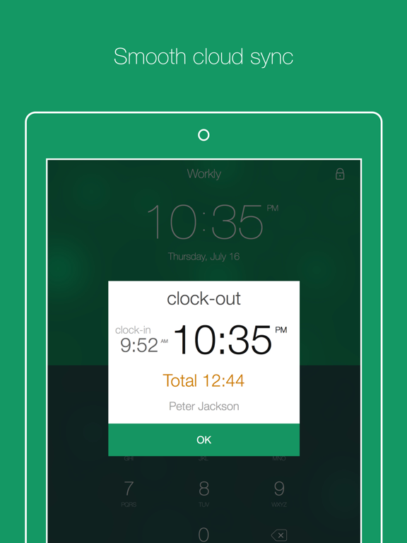 TimePad - Time & Attendance iPad  سکرین شاٹس
