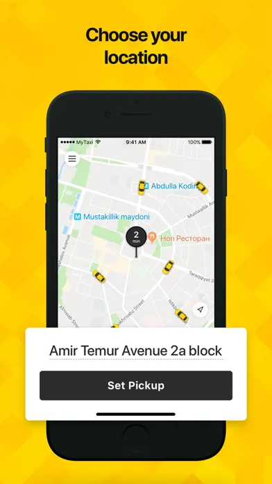 MyTaxi - taxi and delivery 스크린샷