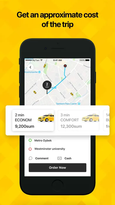 MyTaxi - taxi and delivery 스크린샷