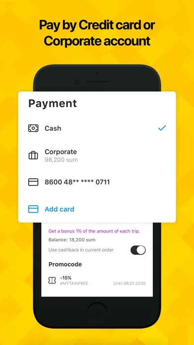 MyTaxi - taxi and delivery 스크린샷
