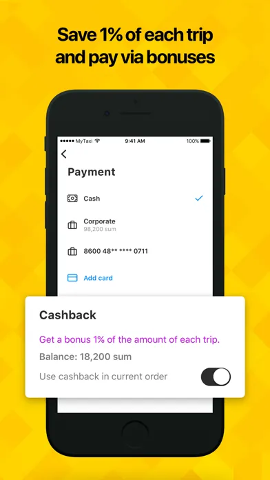 MyTaxi - taxi and delivery 스크린샷