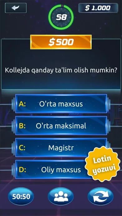 Ảnh chụp màn hình của MillionUz