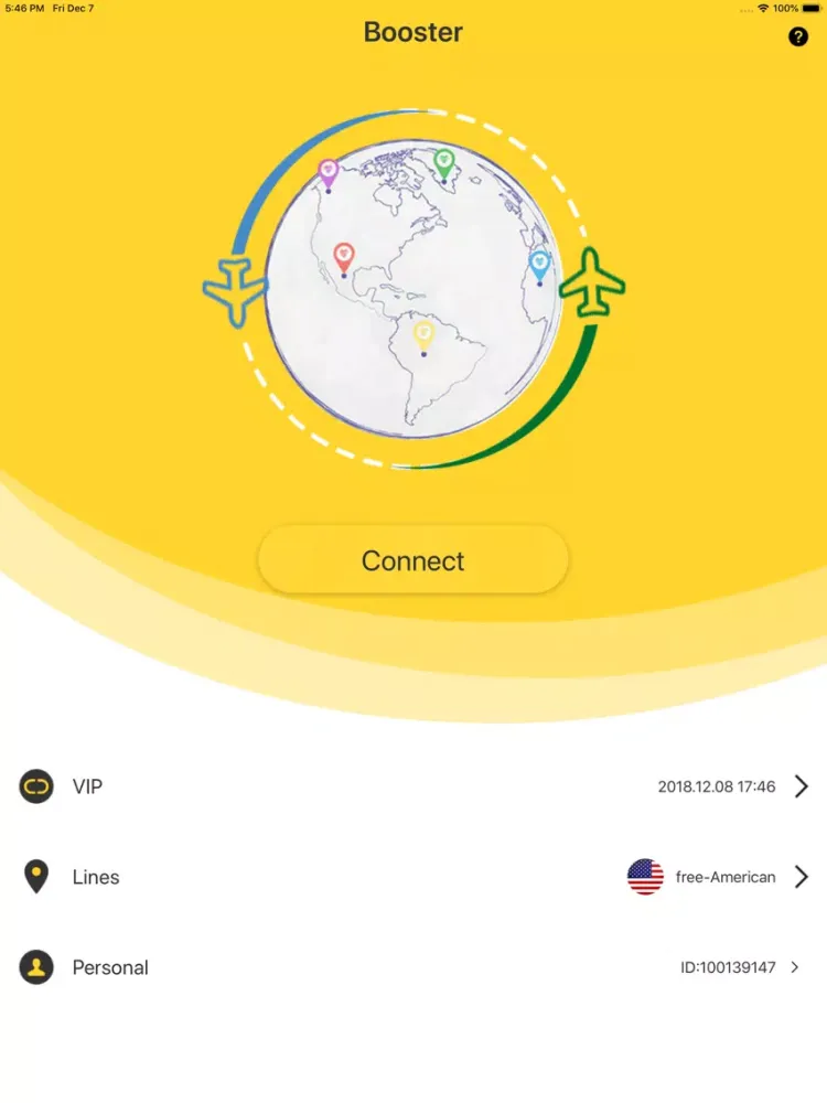Tangkapan layar VPN-Light VPN proxy master iPad 