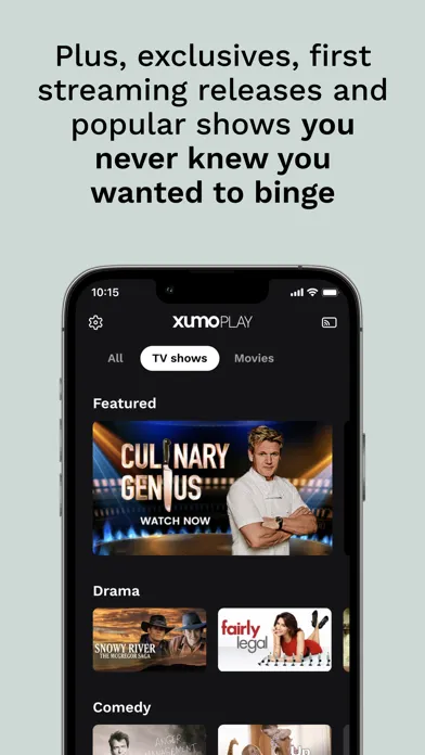 Xumo Play: Stream TV & Movies سکرین شاٹس