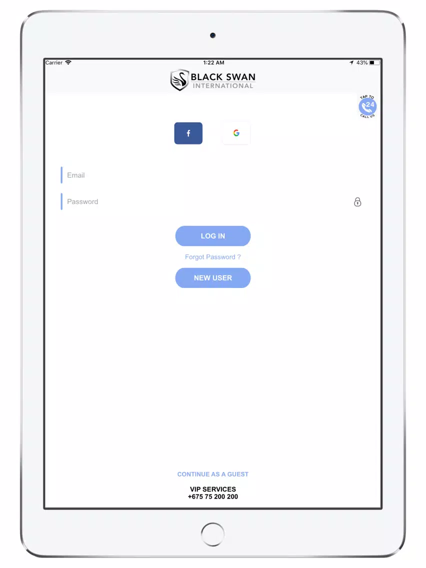 Black Swan Secure Transport iPad 應用截圖
