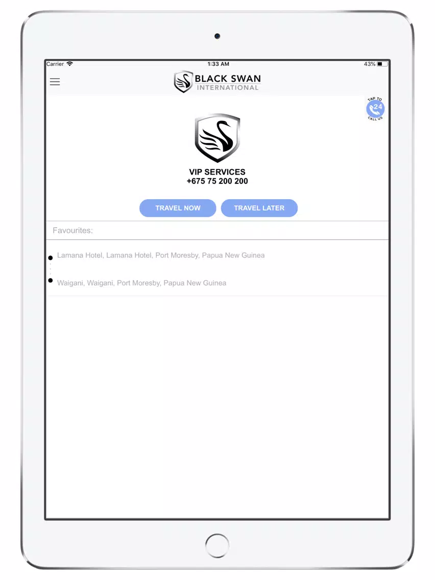 Black Swan Secure Transport iPad 應用截圖