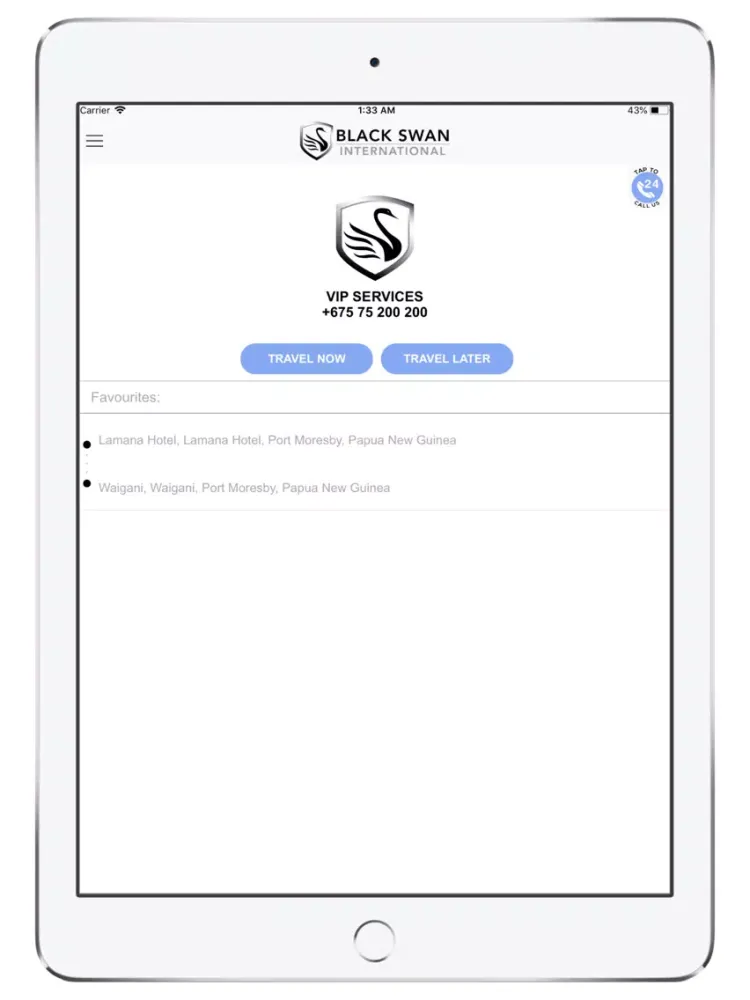 Black Swan Secure Transport iPad 应用截图